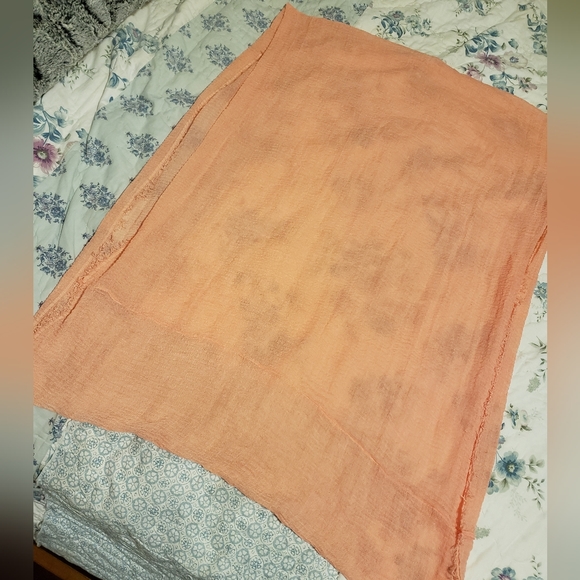 Sheer Infinity Scarf Coral - Picture 5 of 6